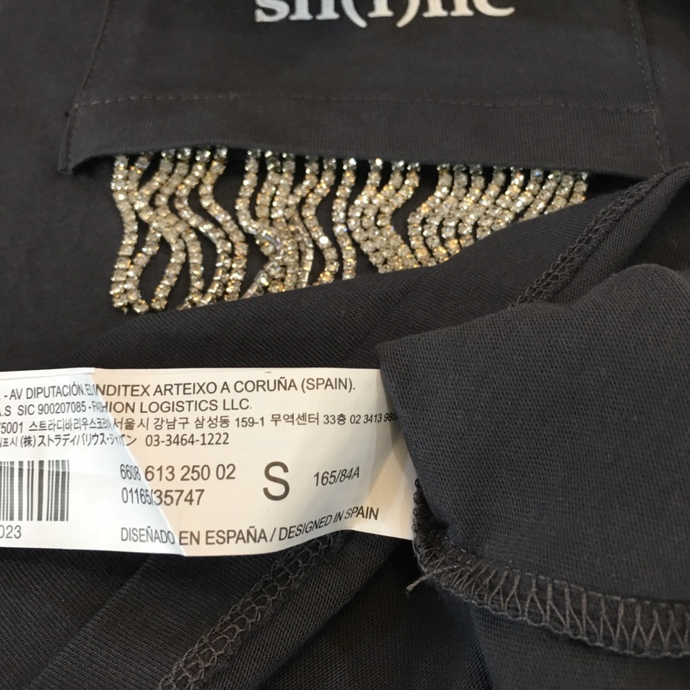 Stradivarius Rhinestone Ladies Top. Small🌹 - Picture 7 of 7